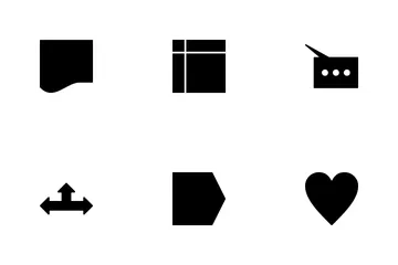 Basic Shapes Glyph Icon Pack