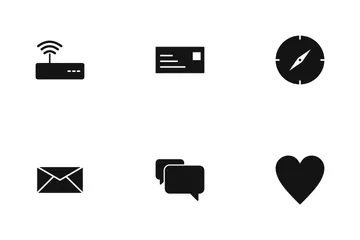 Basic UI Glyph Icon Pack