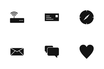 Basic UI Glyph Icon Pack