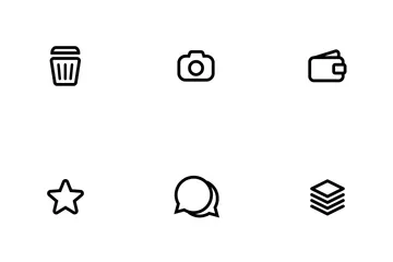 Basic UI Outline Icon Pack