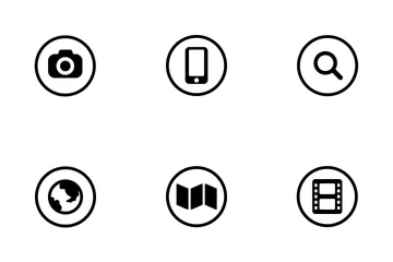 Basic Ui Round Solid Icon Pack