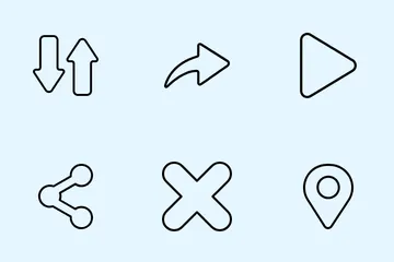 Interface básica Pacote de Ícones