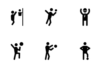 Basketball Glyph Icons Icon Pack