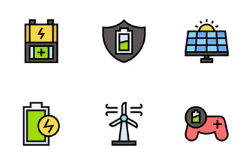 Batería Paquete de Iconos