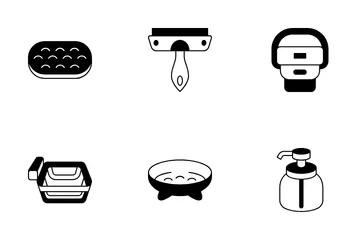 Bathroom Accessories Icon Pack