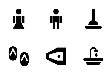 Bathroom And Toilet Icon Pack