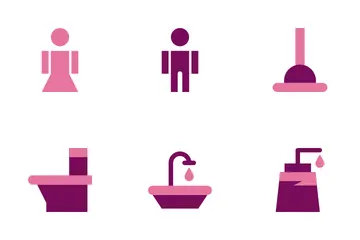 Bathroom And Toilet Icon Pack