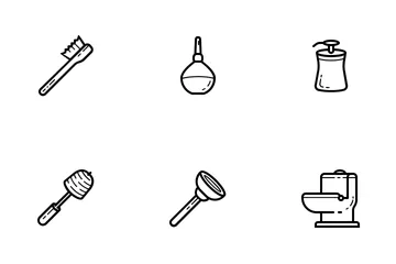 Bathroom (Outline) Icon Pack