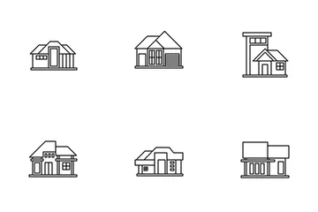 Bâtiment et maison Pack d'Icônes