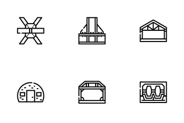 Bâtiment métallique à auto-ossature Pack d'Icônes