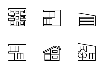 Bâtiments Icon Pack