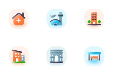 Bâtiments Icon Pack