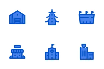 Bâtiments Icon Pack