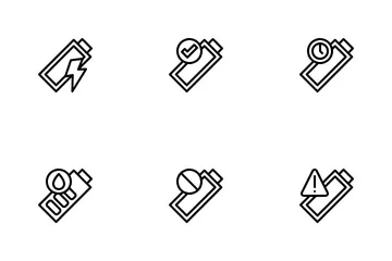 Batterie Pack d'Icônes
