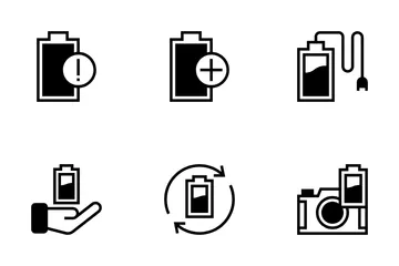 Batterie Pack d'Icônes