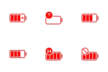 Batterieenergie Symbolpack