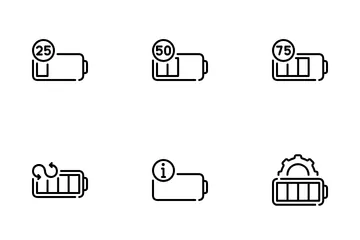 Batterieenergie Symbolpack