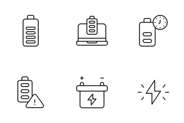 Batterieleistung Symbolpack