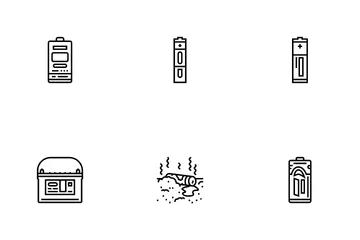 Battery Power Energy Electric Icon Pack