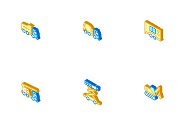 Baufahrzeug Symbolpack