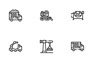 Baufahrzeuge Symbolpack