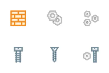 Baumaterialien Symbolpack