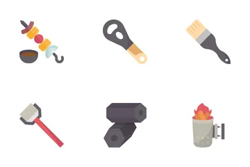 BBQ And Grill Party Icon Pack