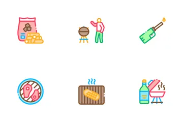 Bbq Barbecue Cooking Icon Pack