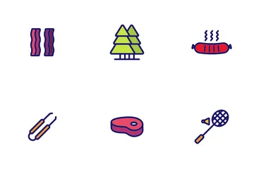BBQ Equipment Icon Pack