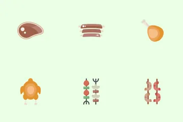 BBQ & Grill Food Icon Pack