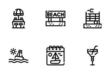 Beach Resort Icon Pack