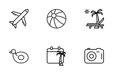 Beach Vacation Icon Pack