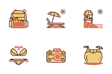 Beach Vacation Icon Pack