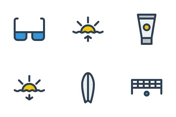 Beach Vacation Icon Pack