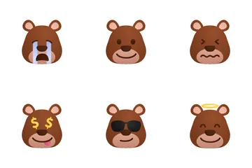 Bear Emoji Icon Pack