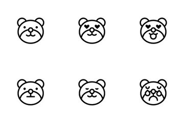 Bear Emoji Icon Pack