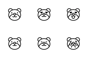 Bear Emoji Icon Pack