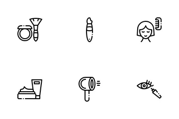 미용과 화장품 아이콘 팩