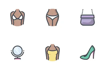 Clothing Underwear Woman Icon, iOS 7 Iconpack