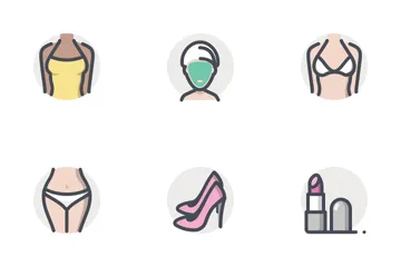 Beauty And Fashion Icon Pack