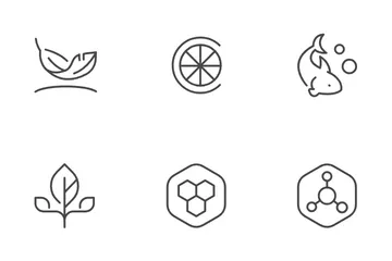 Beauty Benefit Dietary Supplements Icon Pack