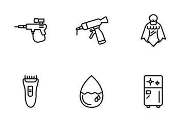 Beauty Equipment Icon Pack