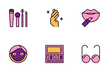 Beauty & Fashion Color Icon Pack