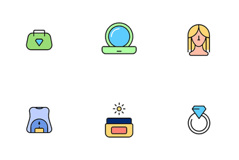 Beauty Makeup Set Icon Pack