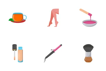 Beauty Salon And Spa Icon Pack