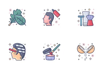 Beauty ,Spa, Barber Shop And Salon Icon Pack