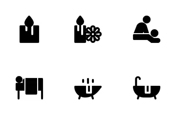 Beauty & Spa Glyph Icon Pack
