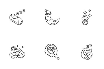 Bebe durmiendo Paquete de Iconos