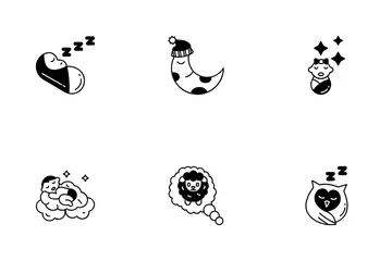 Bebe durmiendo Paquete de Iconos