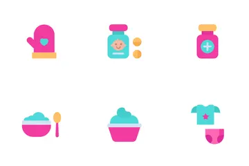 Bebé - Plano Paquete de Iconos